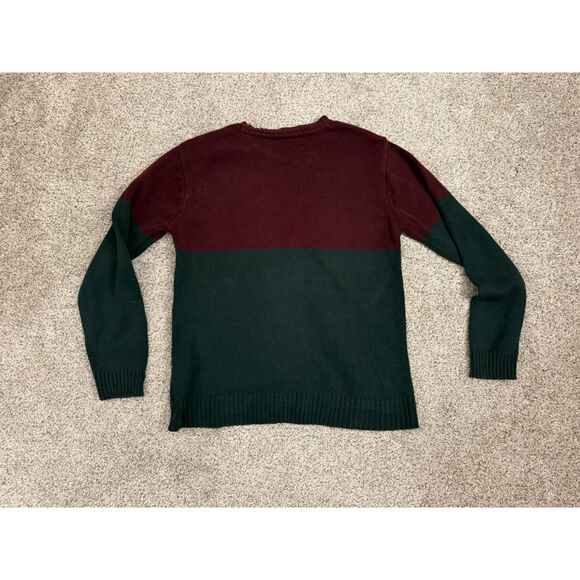 Ugly Christmas Sweater "Snow's Out Ho Ho Ho's Out" Maroon Green Deer Mens Sz L - Picture 5 of 5